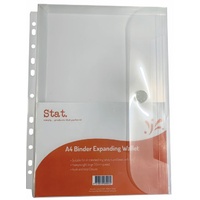 Stat Expanding Binder Wallet A4 Clear Pack 10