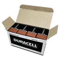 Duracell 9V Coppertop Alkaline Batteries Box 12
