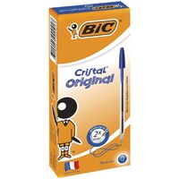 Bic Cristal Original Ballpoint Pen Medium Blue Box 12