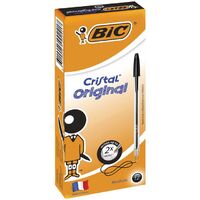 Bic Cristal Original Ballpoint Pen Medium Black Box 12
