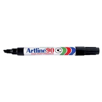 Artline 90 Permanent Marker 5.0mm Chisel Point Black