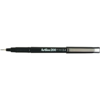 Artline 200 Fineliner Pen 0.4mm Black 