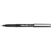 Artline 220 Fineliner Pen 0.2mm Black