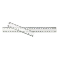 Clear Plastic Ruler 30cm 