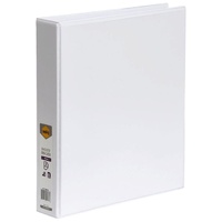 Marbig Insert Binder A4 2D-Ring 38mm White