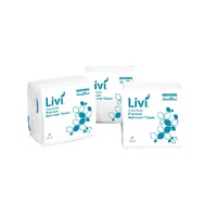 Livi Essentials Interleaved Toilet Paper 2 Ply 250 Sheet Carton 36