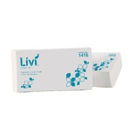 Livi Essentials Compact Hand Towel 1 Ply 150 Sheets Carton 16