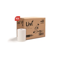 Livi Essentials Paper Towel Roll 80m 1 Ply Carton 16