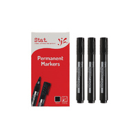 Stat Permanent Marker Bullet Point 2.0mm Black Box 12