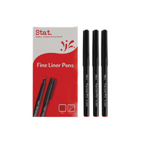 Fineliner Pen Fibre Tip 0.4mm Red Box 12