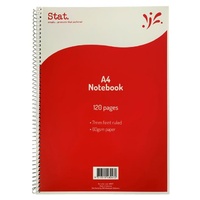 Stat Spiral Notebook Board Cover A4 120 Page