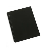 Display Book A4 Refillable Black 20 Page