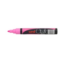 Uni Chalk Marker 2.5mm Bullet Tip Fluoro Pink