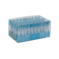 Blue Plastic Laundry Pegs Pack 40