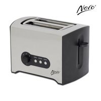 Nero Stainless Steel Rectangular Toaster 2 Slice