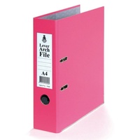 Lever Arch Folder PVC A4 Pink