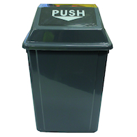 Cleanlink Rubbish Bin With Bullet Lid 60 Litre Grey