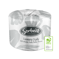 Sorbent Professional Luxury Toilet Paper 3 Ply 225 Sheets Carton 48