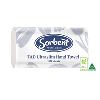 Sorbent Professional Ultraslim TAD Hand Towel 1 Ply 150 Sheets Carton 16