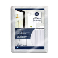 Compass Deluxe Shower Curtain White