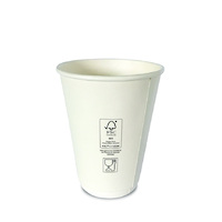Single Wall Coffee Cups 12oz FSC Certified White Carton 1000