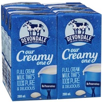 Devondale Full Cream Milk Longlife 200ml x 24