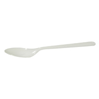 Plastic Dessert Spoons White Pack 100