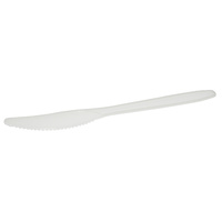 Plastic Knife White Pack 100