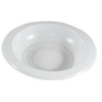 Plastic Bowls 180mm White Pack 50