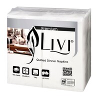 Livi Premium GT Fold Quilted Dinner Napkin 2 Ply Carton 1000