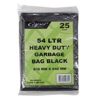 Heavy Duty Garbage Bags Black 54L Carton 250