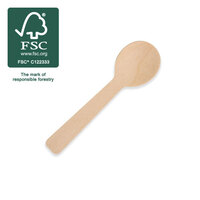 Future Friendly Wooden Cutlery Teaspoon Carton 1000