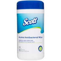 Scott 4100 Alcohol Antibacterial Wipe Tub 70