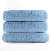 Textured Brick Pool Towel Blue 89x178cm