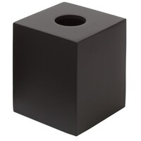 Tissue Box Cover Square Black Resin
