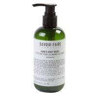 Savoir-Faire Hand & Body Wash 267ml Dispenser Pump Carton 24
