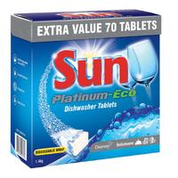Sun Dishwasher Tablets Platinum Eco Pack 70