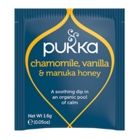 Pukka Chamomile, Vanilla & Manuka Tea Carton 80