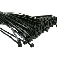 Cable Ties Nylon 4.8mm x 200mm Black Pack 100